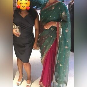 Elegant Multicolor Embellished Sari